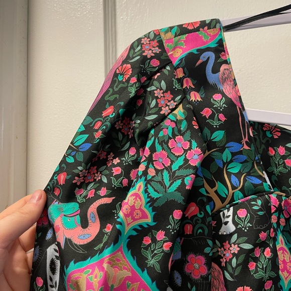 Sandro Ivea Silk Floral Top with puffy sleeves | Size Small - Picture 13 of 14